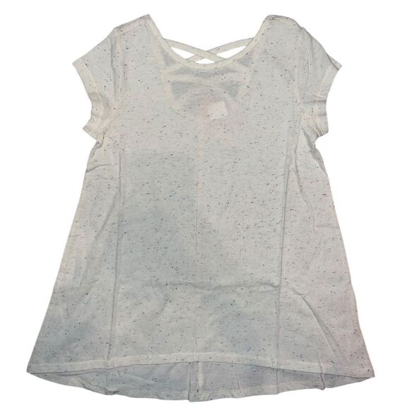 Gymboree Tops - Gymboree Girls Gray Tunic Tee Short Sleeve T-Shirt Cut Out Back Small NWT